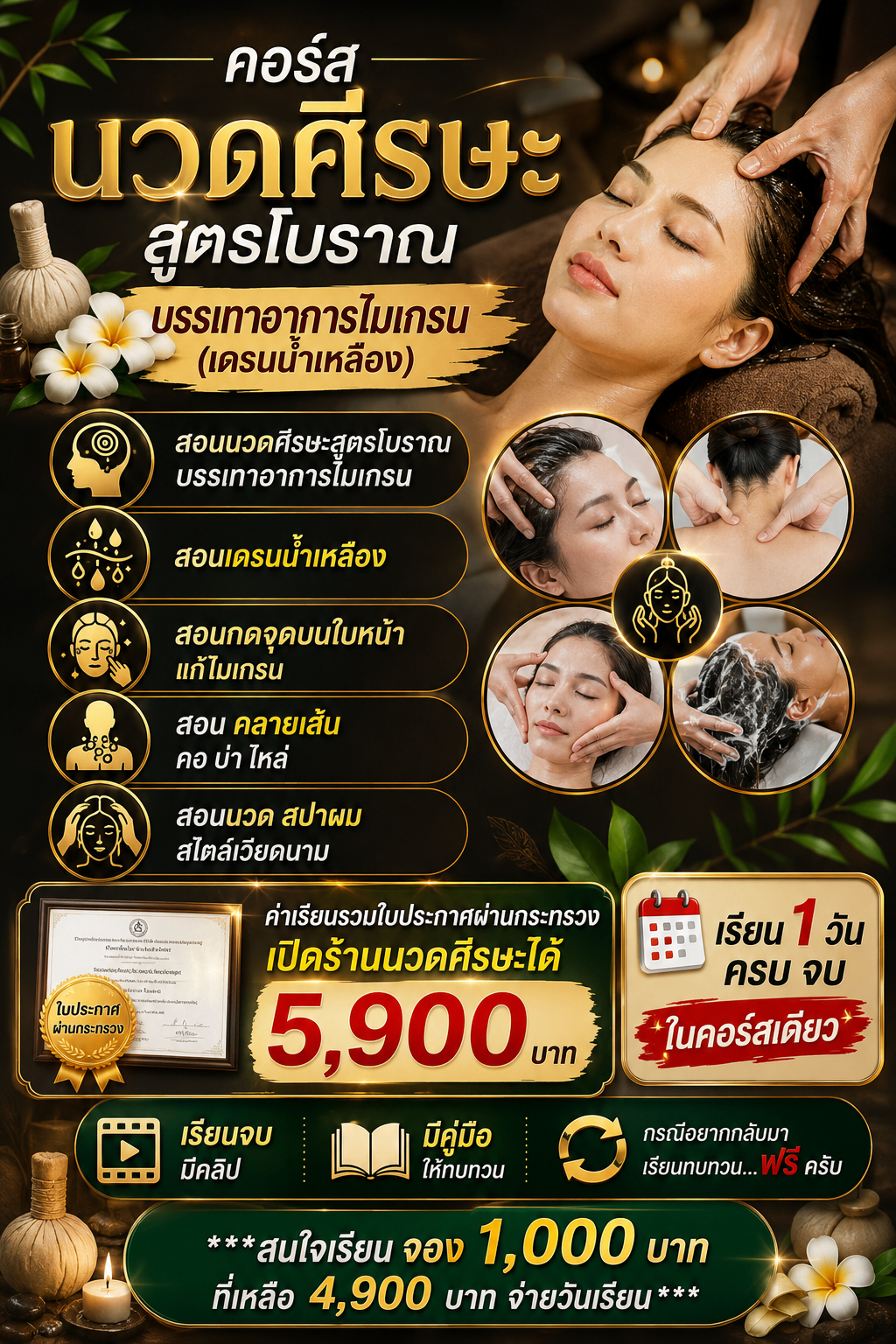 นวดศีรษะสูตรโบราณ